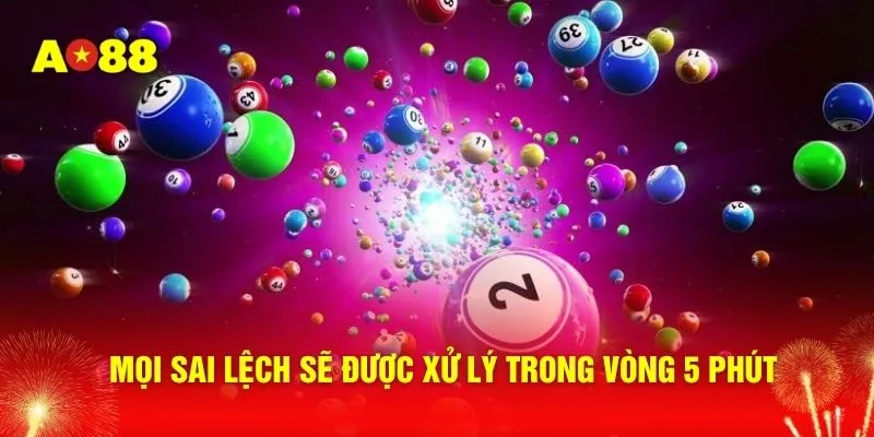Mọi sai lệch sẽ được xử lý trong vòng 5 phút